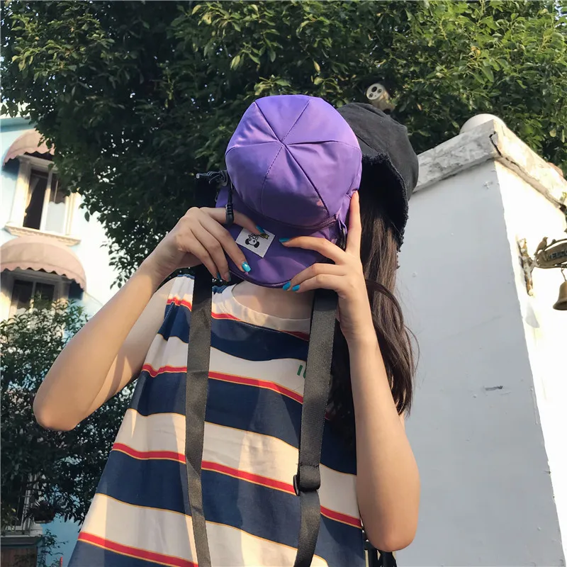 Menghuo New Hot Model Hat Shape Women Nylon Crossbody Bag Cute Handbags Shoulder Bags Creative Lady Messenger Cross body BagsIMG_2416