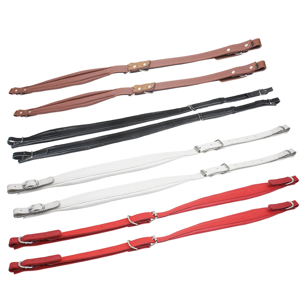 One Pair Adjustable Synthetic Leather Accordion Shoulder Straps for 16