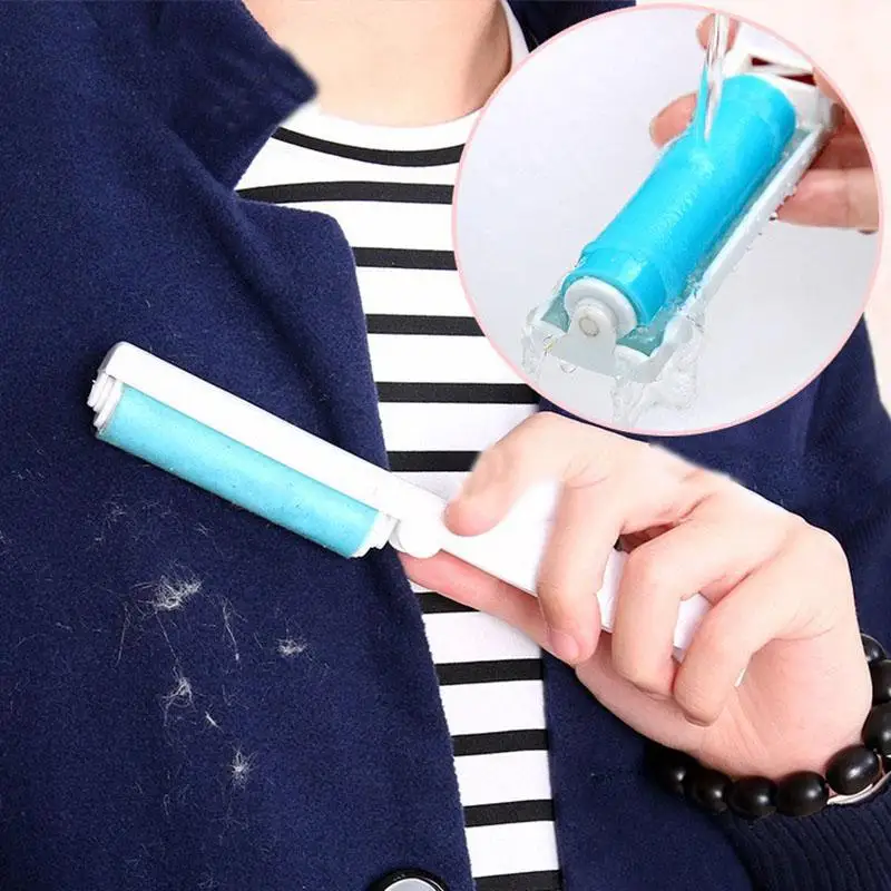 

Lint Roller Travel Portable Washable Lint Sticky Roller Clothes Wheel Duster Hair Dust Remover Mini Wash Sticky Brush