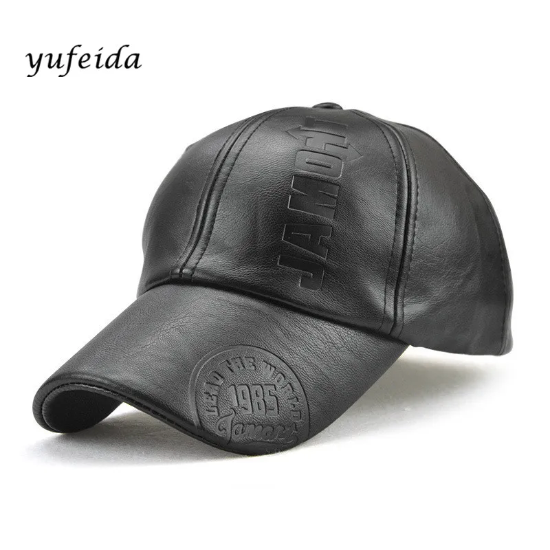 Для мужчин Бейсбол Кепки женщин кожа Snapback S Casquette бренд Регулируемая кости PU Шапки
