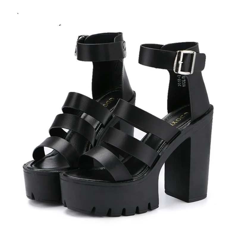 Fashion 2019 Summer Shoes Women White Open Toe Button Belt Thick Heel Wedges Platform Shoes Fashionable Casual Sandals Female Fashion 2019 Summer Shoes Women White Open Toe Button Belt Thick Heel Wedges Platform Shoes Fashionable Casual Sandals Female