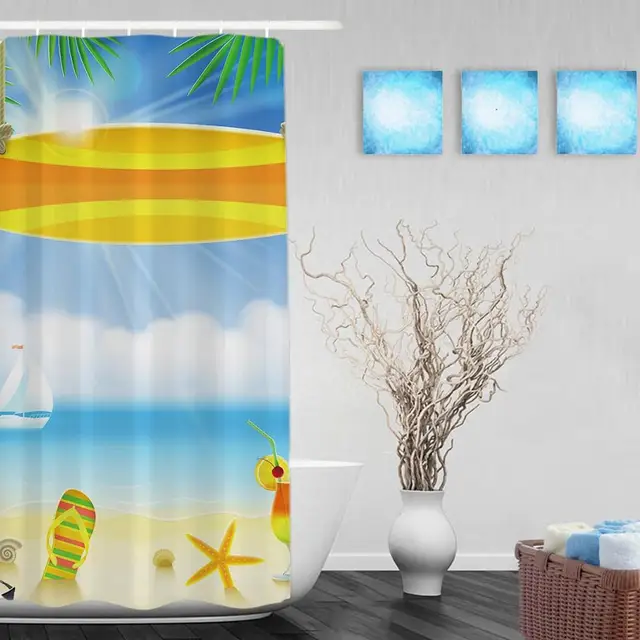 Download Strand stijl douchegordijnen For iPhone Free