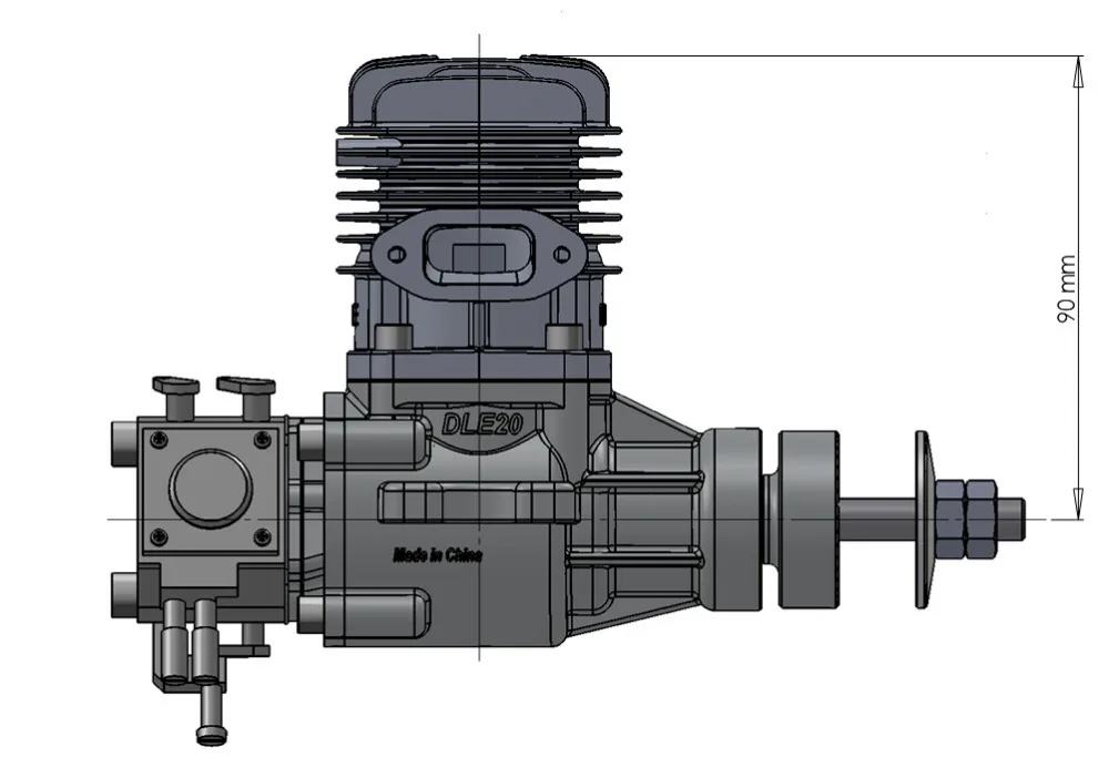 DLE бензиновый двигатель DLE20 для 20cc RC модель самолета по всему миру