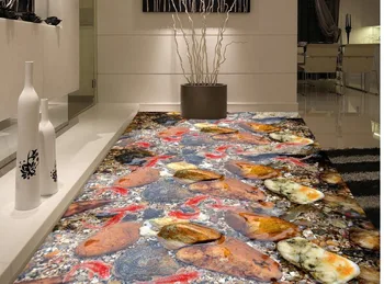 

Photo wallpaper mural floor Carp perspective cobblestone floor 3D wall murals wallpaper 3d floor wallpapers Home Decoration