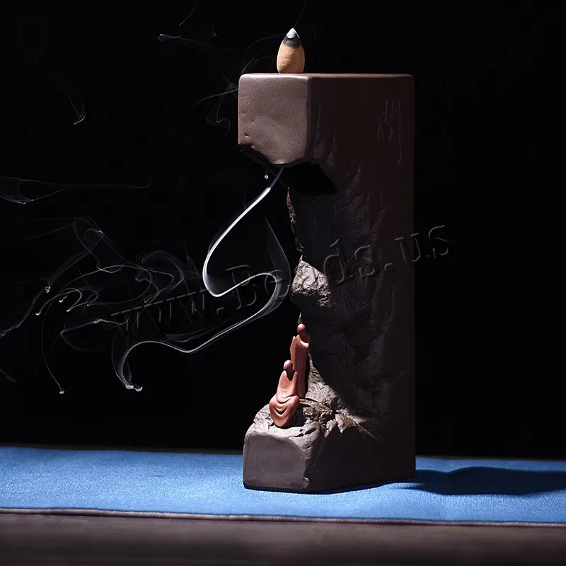 Creative Monk Incense Burner Smoke Waterfall Backflow Incense Burner Ceramic Aromatherapy Furnace Holder Use In Home Teahouse