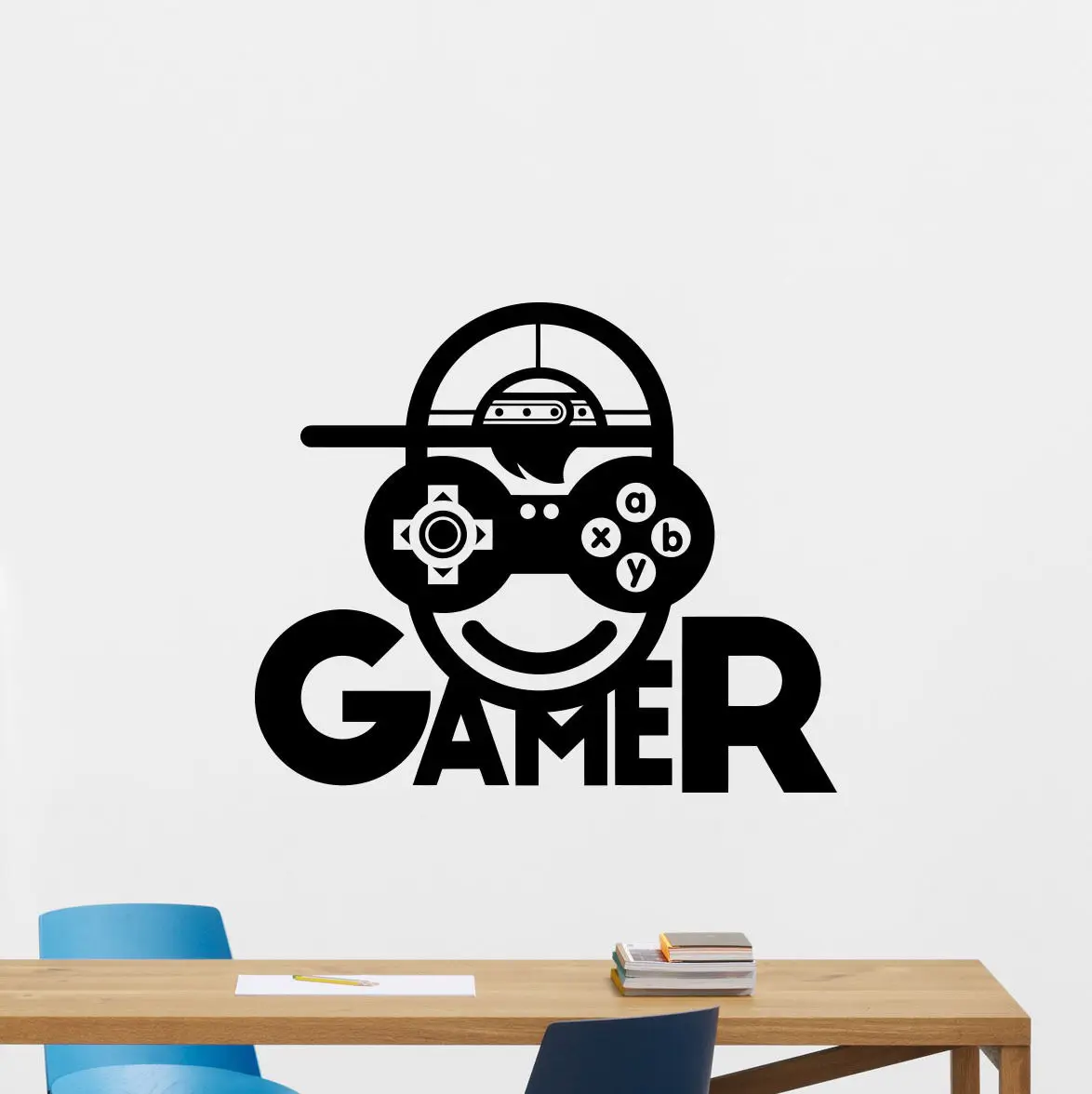 Video Game Sticker Play Decal Gaming Posters Gamer Vinyl Wall Decals Parede Decor Mural 19 Color Choose Video Game Sticker