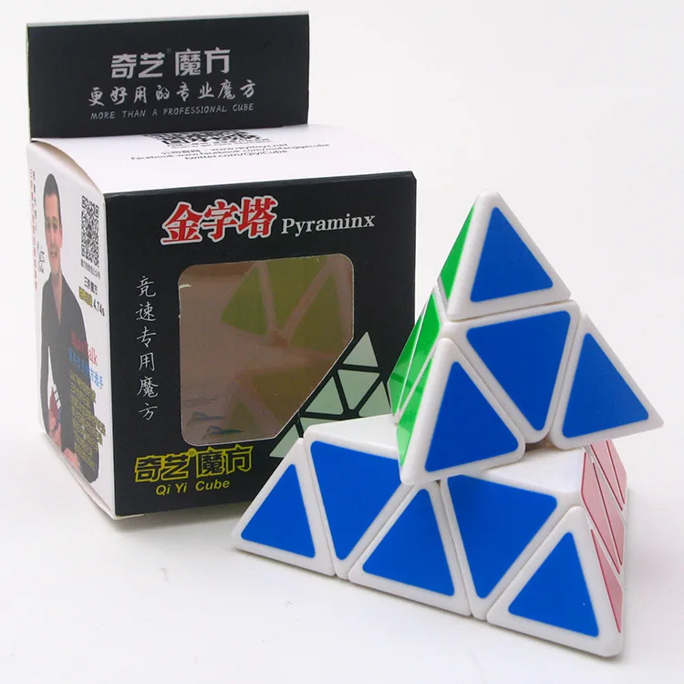 Qiyi Cube Mofangge 3x3x3 Пирамида магический куб профессиональные Волшебные кубики Пазлы скорость Cubo красочные Развивающие игрушки для детей