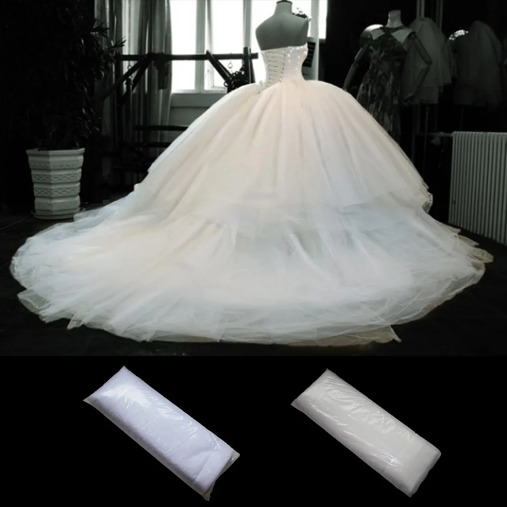 

300cm*50yards Nylon Mesh Tulle White Fabric Wedding Fabric Swiss net Fabrics Soft Eco-Friendly Tulle Fabric epacket