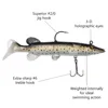 Bassdash True Pike Soft Swimbait Saltwater Bass Fishing Lure, Built-in Lead Weight 10.5cm/14g 13cm/25g ► Photo 3/6