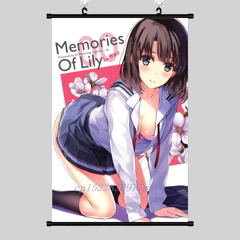 Günstig Anime Poster Saenai heroine keine sodate kata Druck Wall Scroll Malerei Home Decor Japanischen Cartoon Dekoration Kunst Poster