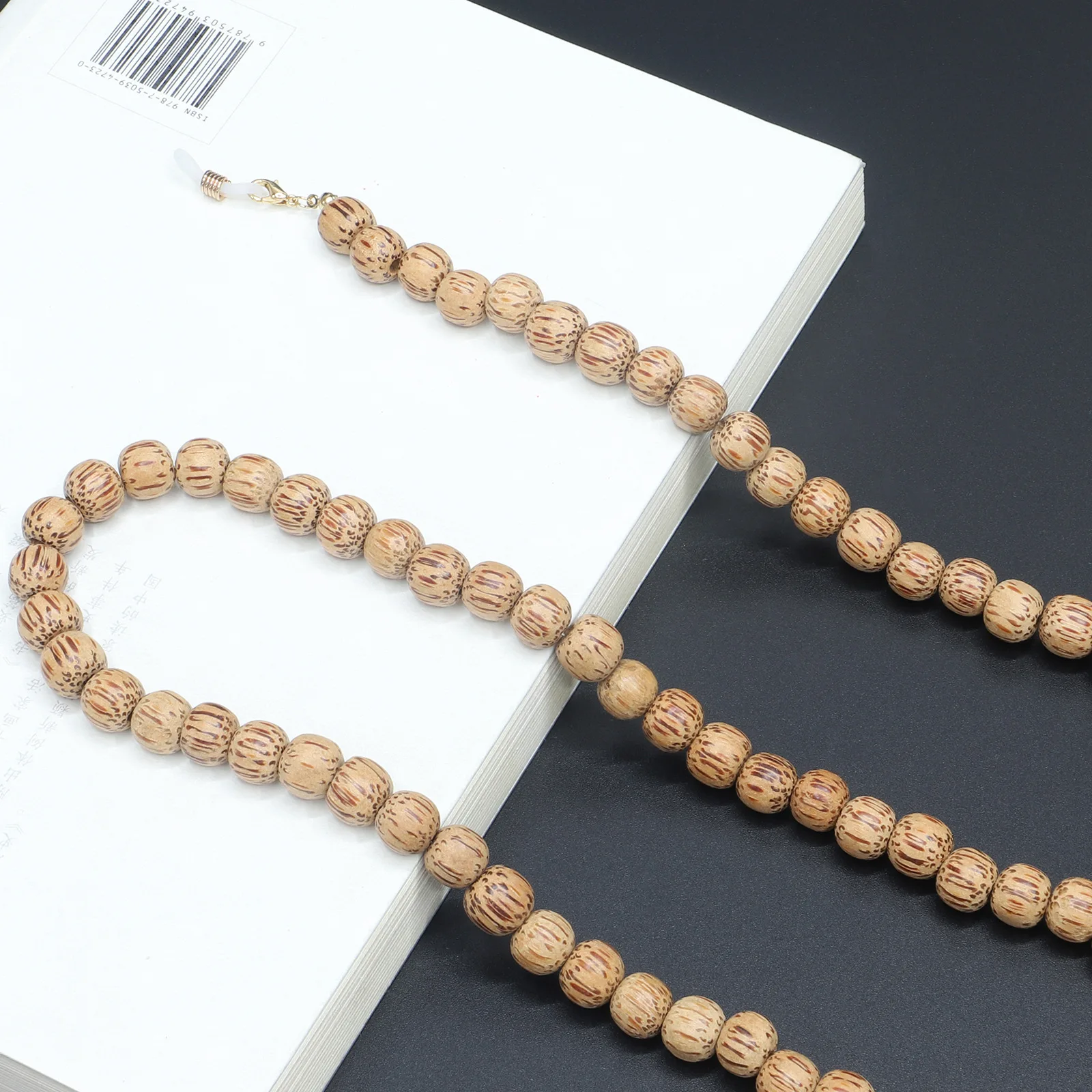 

New Fashion Real Wood Eyeglass Chains Round Beads Sunglasses Reading Glasses Chain Eyewears Cord Holder Neck Strap Rope
