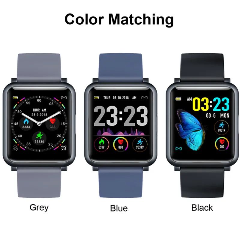 

P68 smart bracelet sports fitness bracelet blood pressure heart rate smart watch men support remote camera call message alert