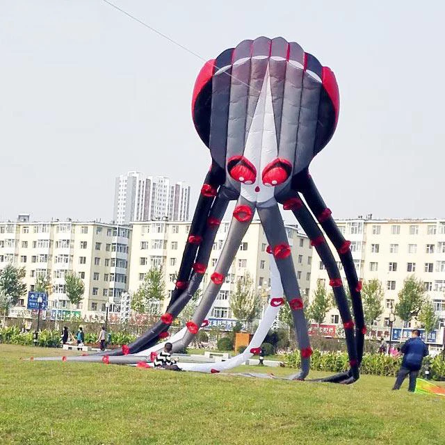 free shipping high quality 26m 20m Capricorn octopus kite large soft kite ripstop nylon fabric kite with handle line walk in sky free shipping high quality 26m 20m Capricorn octopus kite large soft kite ripstop nylon fabric kite with handle line walk in sky