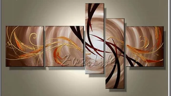 

Cuadros Decoracion 5 piece panel canvas art Modern abstract hand painted picture oil painting 30