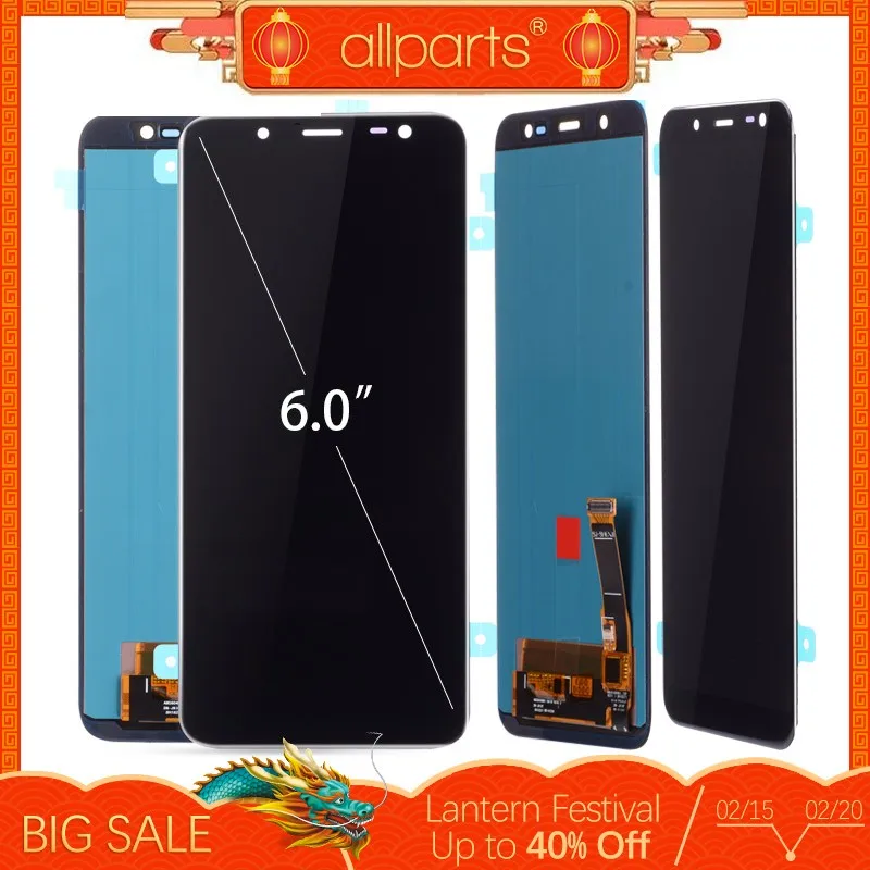 6.0'' AMOLED ORIGINAL LCD for SAMSUNG Galaxy J8 2018 Display Touch
