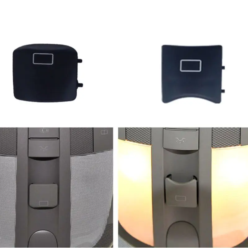 

4 Colors Sunroof Switch Window Button Cover Right angle Durability Replacement 3.3cm*3.3cm For MERCEDES BENZ ML W164 W251 X164