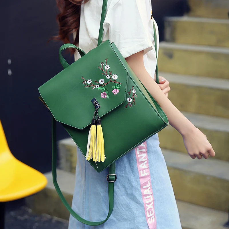 2017 fashion new Brand Women Leather Backpack Female School bags for Girls Fashion Rucksack Large Space