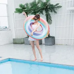 55-110 см гигантский надувной бассейн поплавок для взрослых Rainbo плавание кольцо водные виды спорта детский надувной круг забавная игрушка