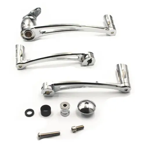

Motorcycle Accessories Deep Cut Brake Arm Kit Shift Lever W/ Toe Shifter Peg For Harley Touring 96-13 Chrome Set