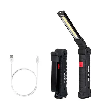 

Work Inspection Light 5 modes COB LED USB Rechargeable Flashlight Magnetic Hanging Torch Lamp Car Repair Home Using Emergency