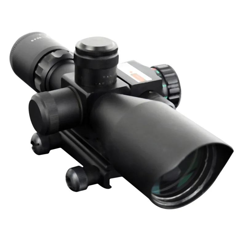 

2018 Tactical 2.5-10x40 Riflescope Green Red Dual Illuminated Rifle scope Red Dot Laser Sight Hunting Scope Optical Sight caza