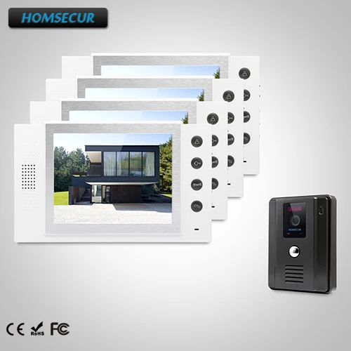

HOMSECUR 8" Wired Video Door Entry Phone Call System+Outdoor Monitoring TC011-B + TM801-W