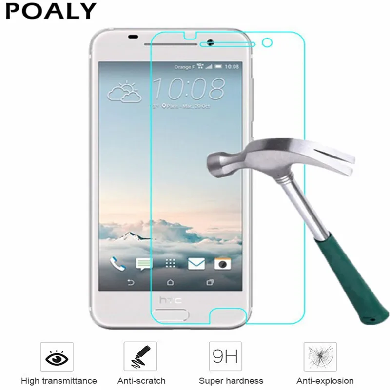 

POALY 2.5D 0.26mm 9H Premium Tempered Glass For HTC One A9S Screen Protector Toughened protective film For HTC A9S Glass