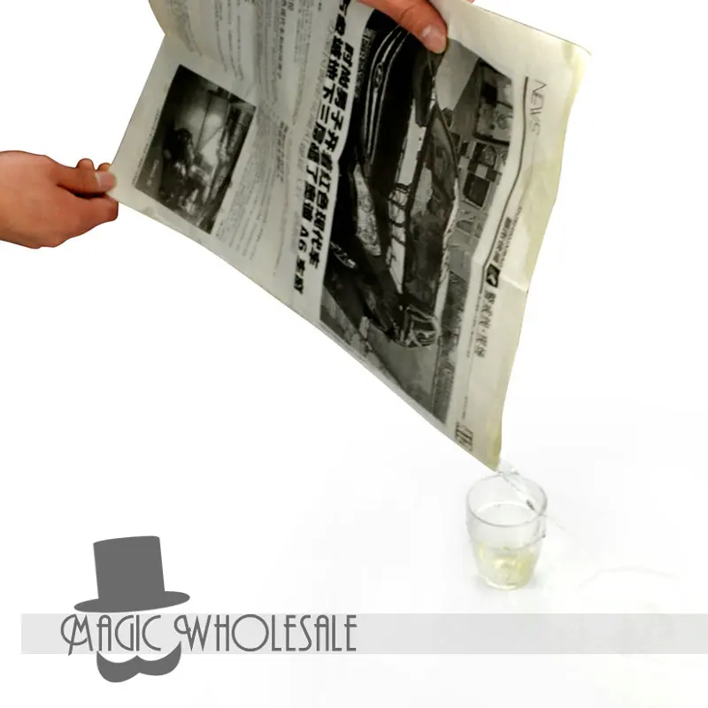 

Paper Filled Water Free Shipping Stage Magic Tricks Toys Props Wholesale And Retail Email Explanation Video