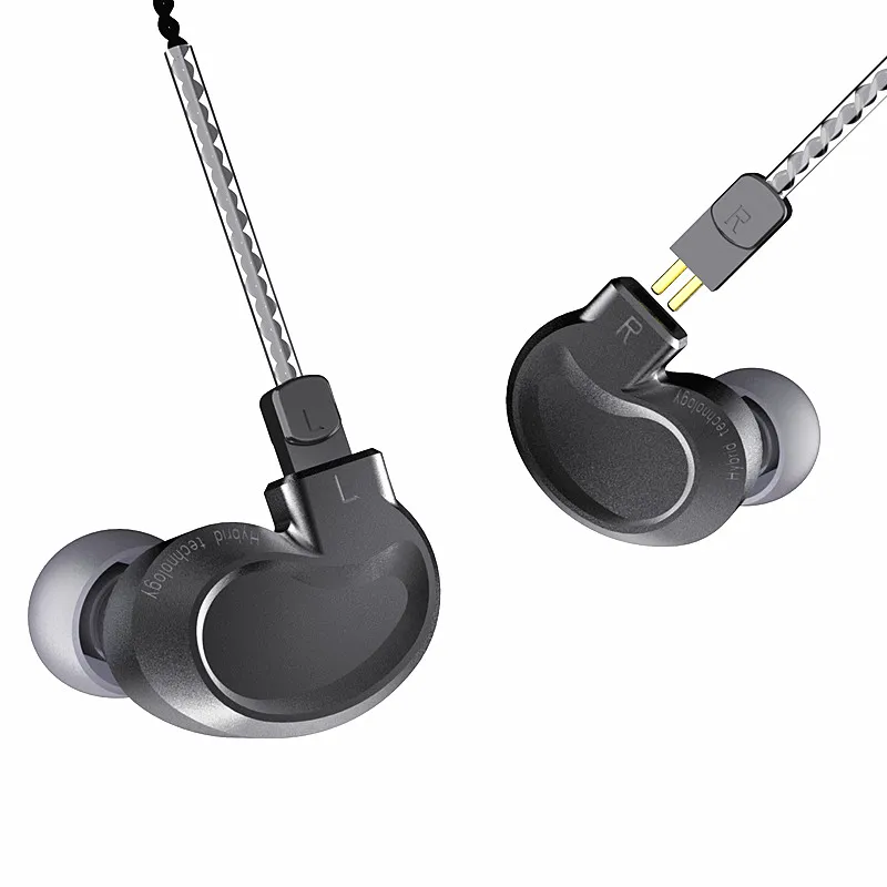 AK новейший Yinyoo NY 06 2DD + 1BA Гибридный наушник HIFI Bass Monito для бега спортивные наушники