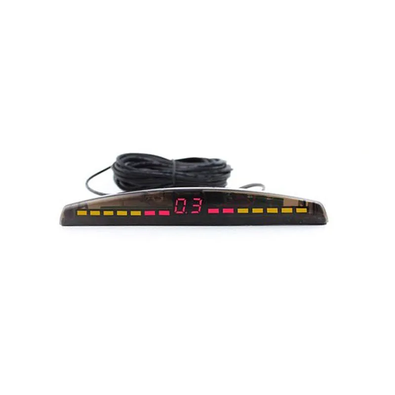 Car LED display parking sensor kit Multi-Color 4 Sensors Reverse Backup Radar Kit System Free Shipping
