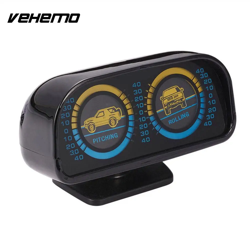 

Vehemo Backlight 12V Vehicle Inclinometer Auto Inclinometer Slope Meter Car Inclinometer Compass Car Styling Creative