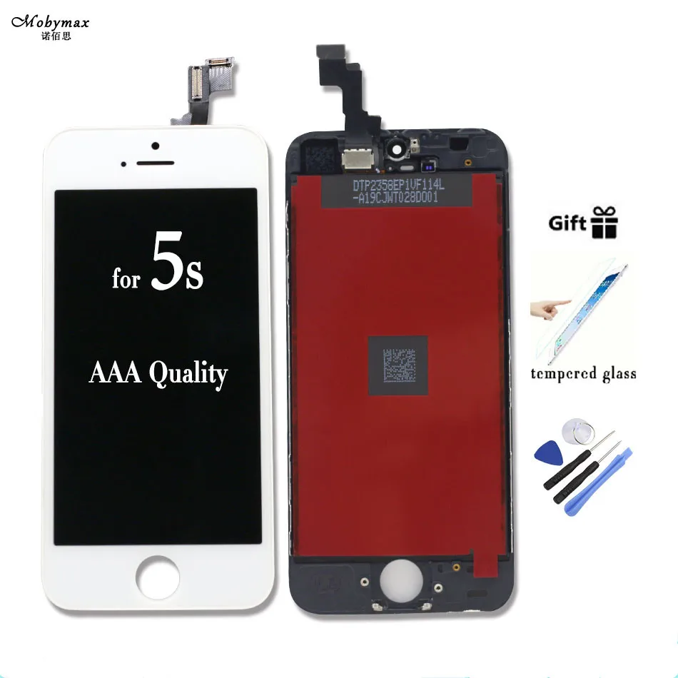 No Dead Pixel Display LCD For IPhone 6 5s Black White Touch Screen Digitizer Replacement Assembly