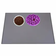 Водонепроницаемый коврик-миска для домашних животных, силиконовая подставка для еды и питья для собак, кошек