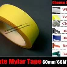 Выберите цвет,(60 мм* 66 м* 0,06 мм), изоляция майларовая пленка для трансформаторной катушки Упаковка высокая термостойкость, огнестойкость