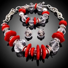 Good selling jewelry in Alibaba new fashion wedding necklace gold plating cheap price jewelry set