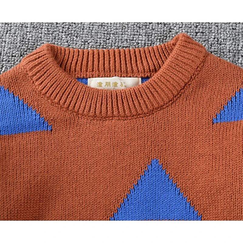 Г. Семейный весенний треугольный свитер для мамы и дочки; высококачественная одежда для мамы и дочки; модный свитер; Детский свитер