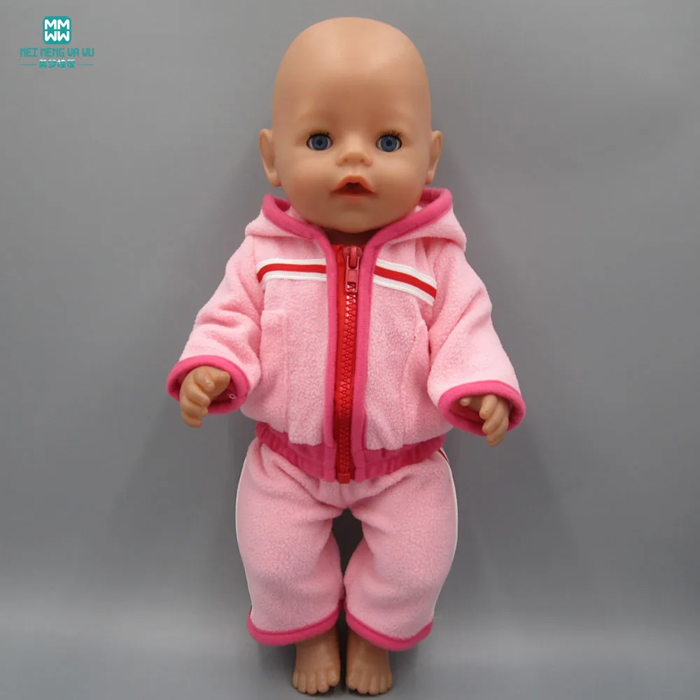 Baby Born Doll Clothes dress fits 43cm Baby Born zapf Doll pink Sports
