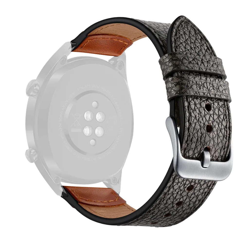22 мм уникальный ремешок из натуральной кожи для huawei Watch GT/Watch2 Pro/Classic/Honor Magic Quick Release