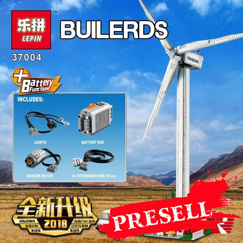

New Lepin 37004 Creative Series 10268 Windmill Turbine with Motor Function Set Building Blocks Brick Assembly Toy Christmas Gift