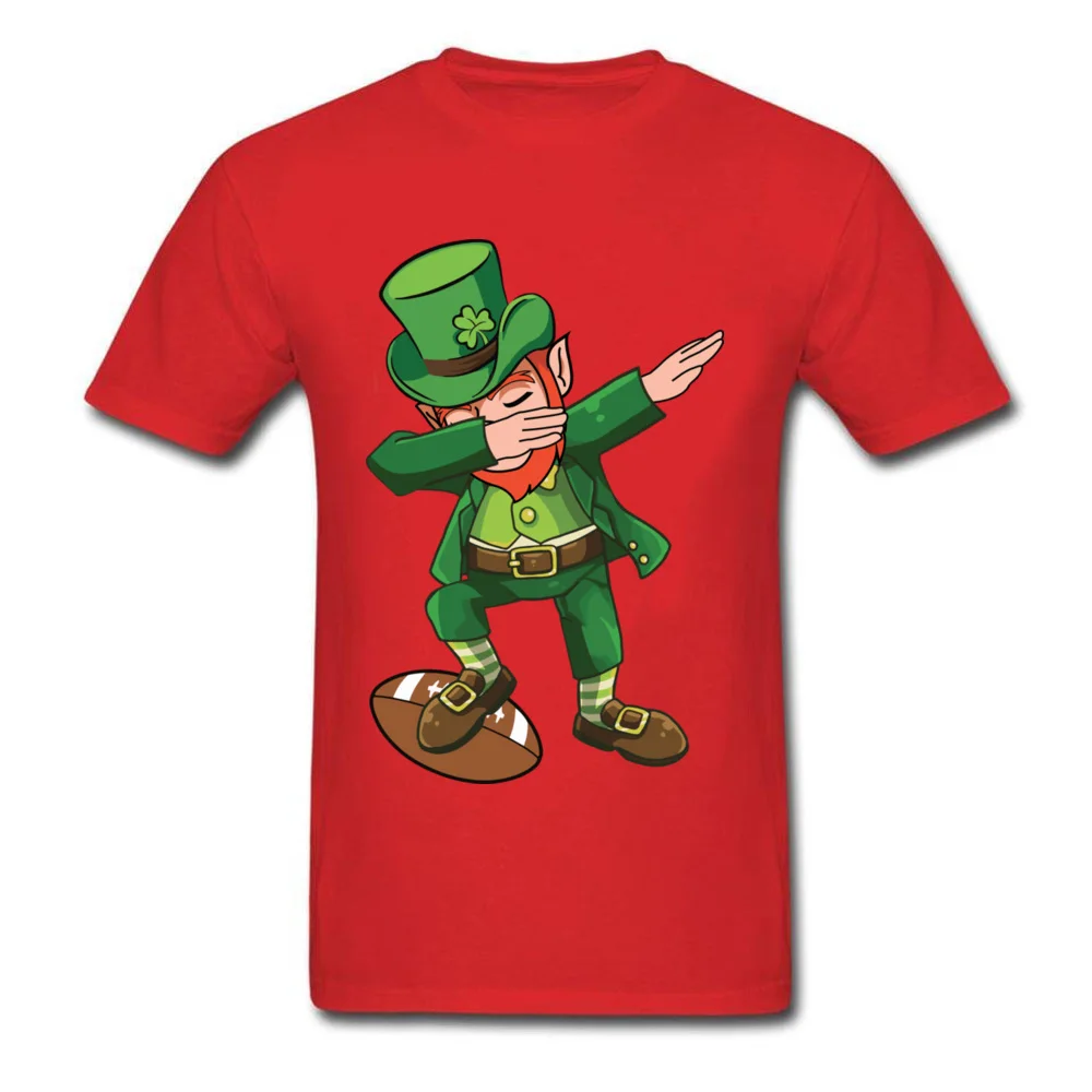 Dabbing Ireland Leprechaun футболка легенда о Зельде смешные игры футболки мужские ругби День Святого Патрика лучший подарок футболка Мультфильм - Цвет: Красный