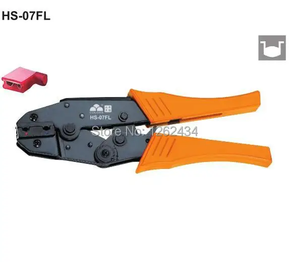 HS-07FL Flag Type female receptacles Insulated Terminals Ratchet Crimping Plier 