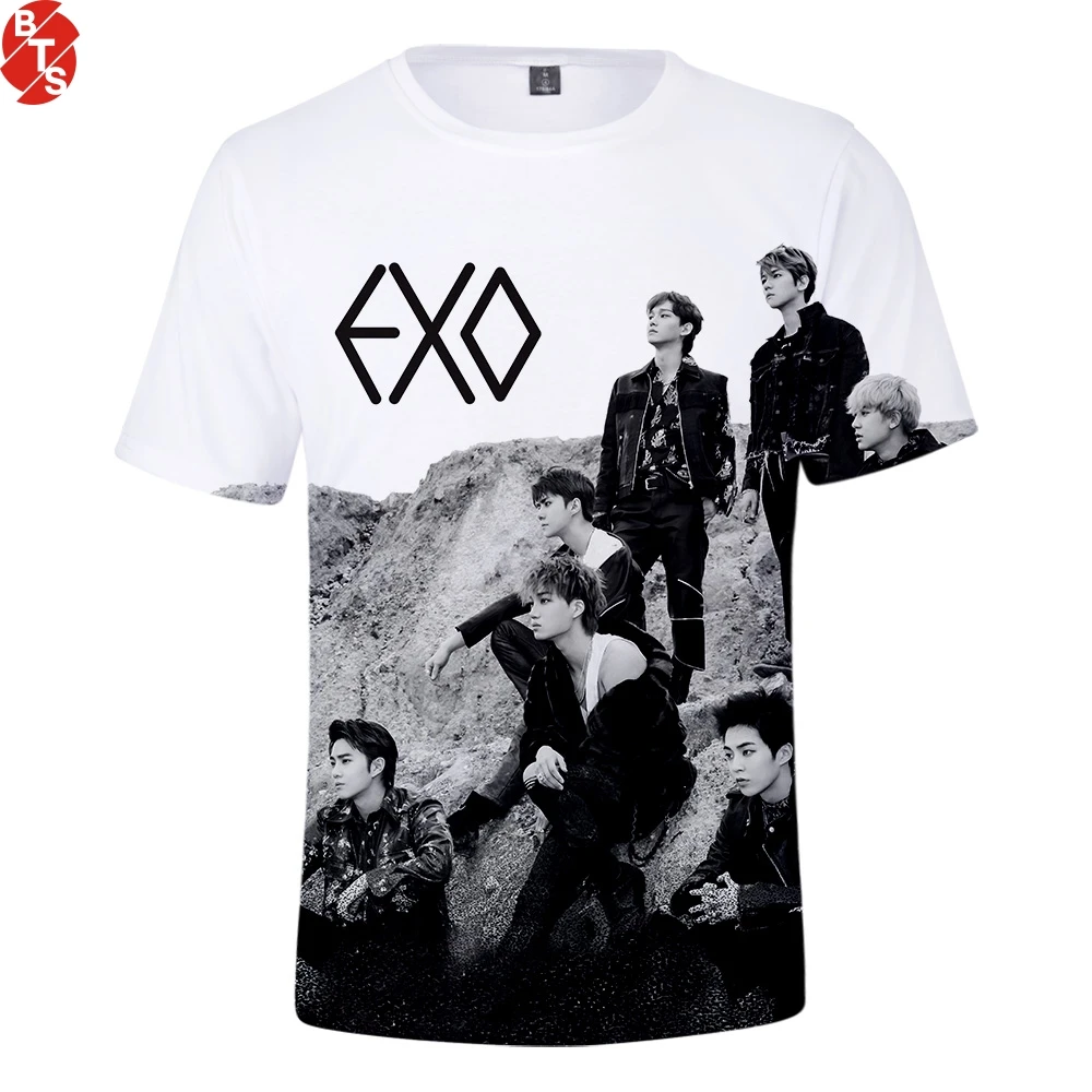 

Kpop Bang Store EXO Love Shot 3D Printed T-shirts Women/Men Fashion Summer Short Sleeve Tshirts 2019 Hot Sale Casual Tee Shirts
