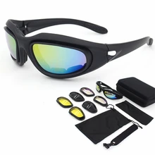 Поляризованные армейские очки мужские CS военные Солнцезащитные очки Мужские пустынные военные игры тактические Спортивные очки на открытом воздухе очки 4 линзы/набор