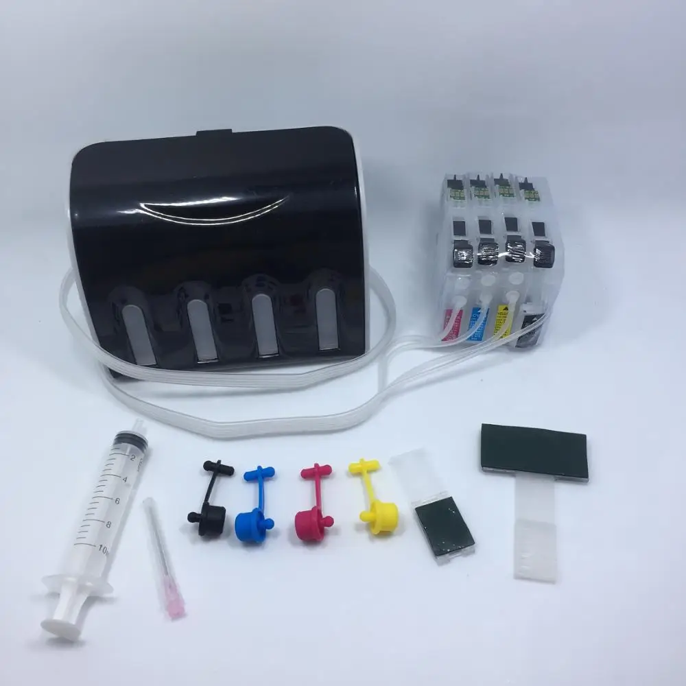

YOTAT Empty CISS ink cartridge LC221 for Brother DCP-J562DW MFC-J480DW MFC-J680DW MFC-J880DW Printer (Europe)