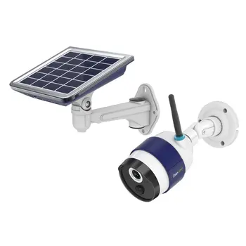 

Solar Powered IP Camera HD Wireless WiFi Security Camera with IP65 Waterproof P2P Night Vision PIR Sensor Controlled by App iOS
