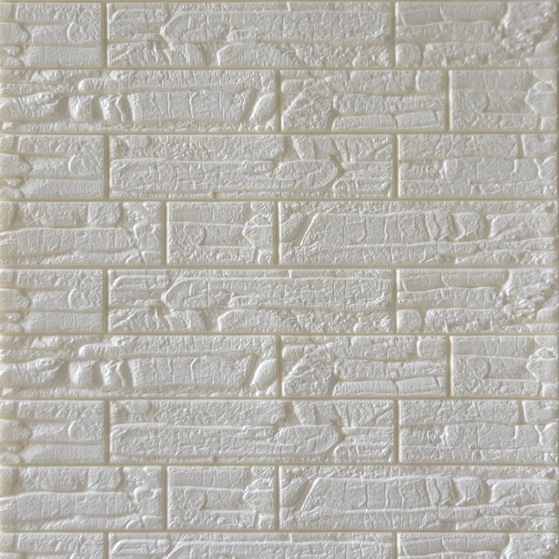 Винтажный кирпичный дизайн, пенопластовая Наклейка на стену, кирпичное покрытие, использование в столовой и диван, фоновая стена - Цвет: Белый