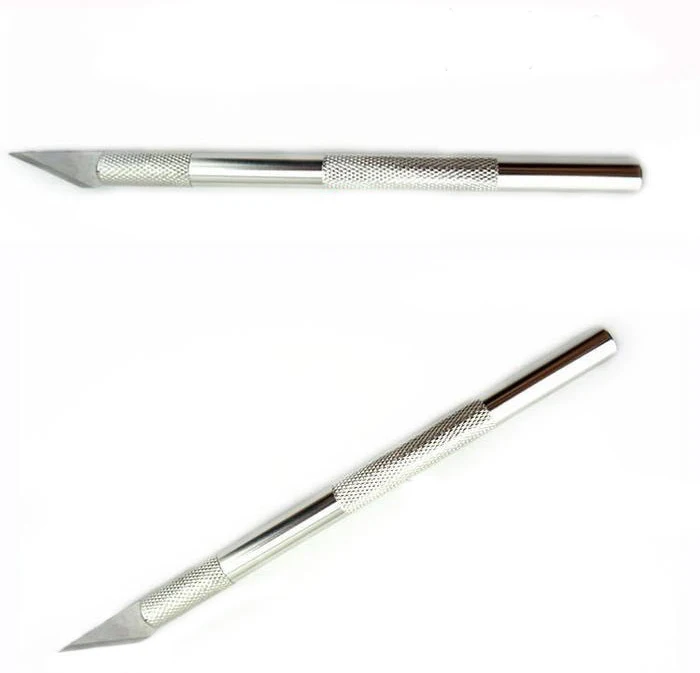 6 шт. лезвия металлический нож для вырезания нескользящий гравировальный Нож металлический овощной нож для скальпеля инструмент cиликоновая форма кондитерский инструмент