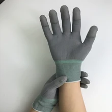 1pair Antistatic Gloves Anti Static ESD Electronic Working Gloves pu palm coated finger PC Antiskid