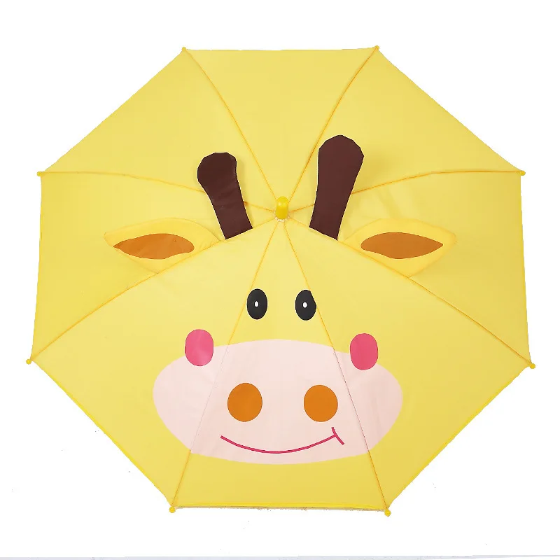 Yesello детский зонтик с 3D ушками для девочек и мальчиков, милый мультяшный детский зонтик, креативный зонтик с длинной ручкой в виде животного, школьный подарок