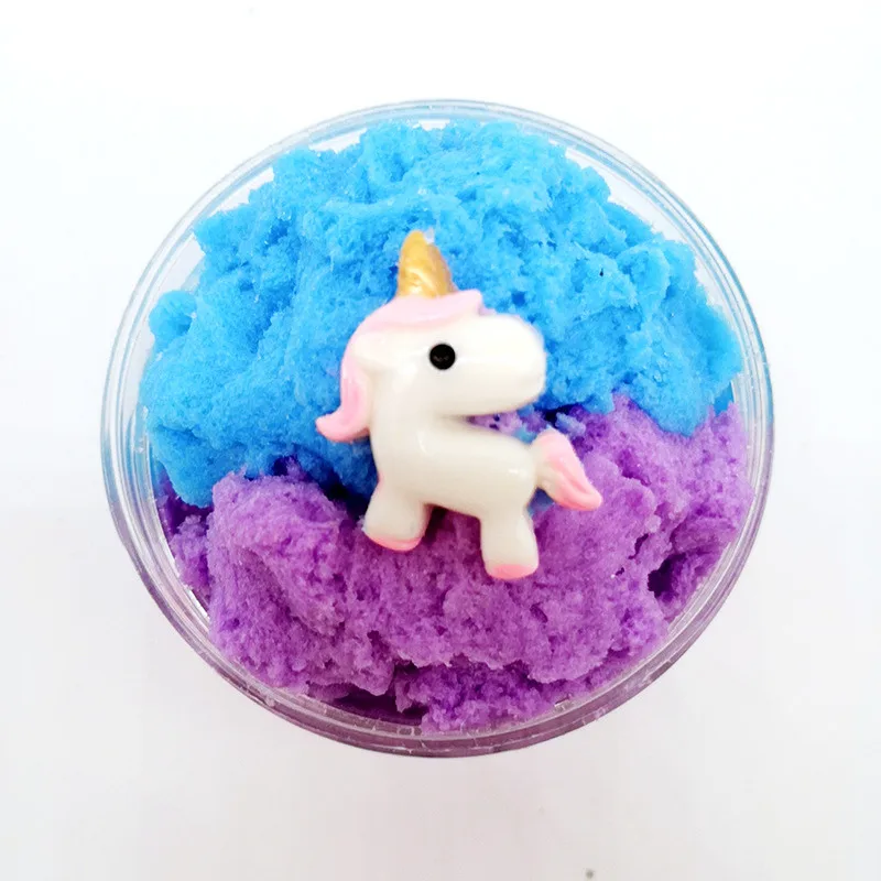 

60ML Cute Unicorn Cloud Slime Toys Ice Cream Cotton Slime Fluffy Clay Snow Mud Lizun DIY Polymer Clay slime kit for Kids Gifts